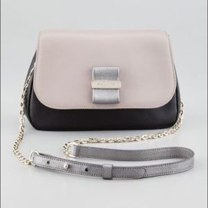 Silver, Black and Tan See by Chloe Mini Chain Rosita Bag